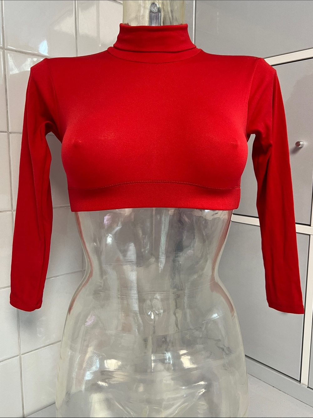 Cheer Dance Uniform Crop Top Body Liner NWOT M